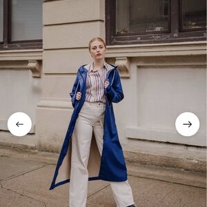 Mernini Blue Waterproof Rain Jacket
